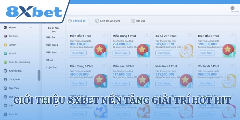 Giới thiệu 8xbet nền tảng giải trí hot hit