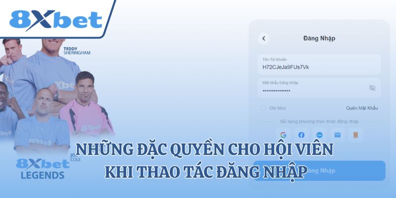 Những đặc quyền cho hội viên khi thao tác đăng nhập