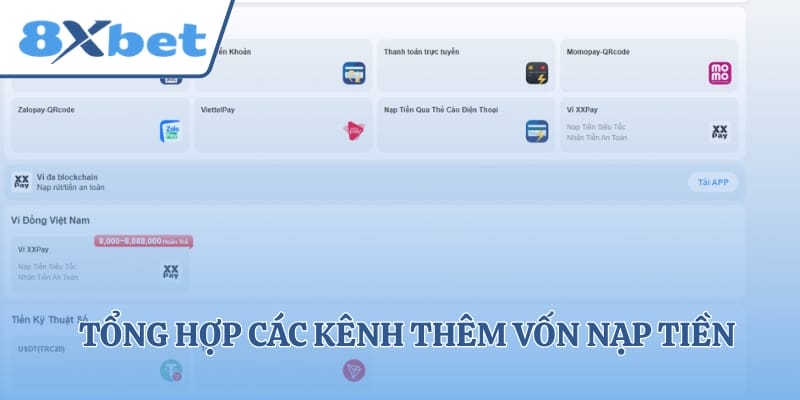 Tổng hợp các kênh thêm vốn nạp tiền cực nhanh