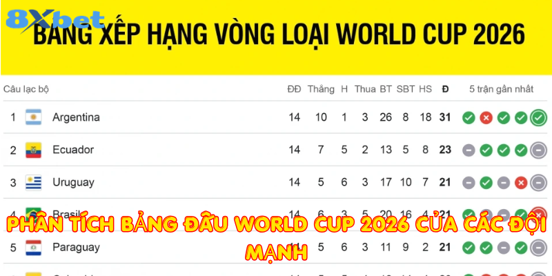 Phân tích bảng đấu World Cup 2026 của các đội mạnh